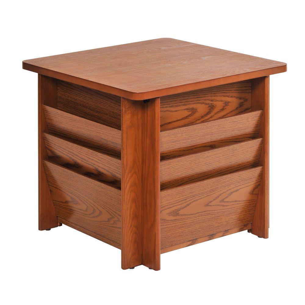 UPC 025719929817 product image for Buddy Products Tables Medium Oak Reception Tables with Literature Rack 9298-11 | upcitemdb.com
