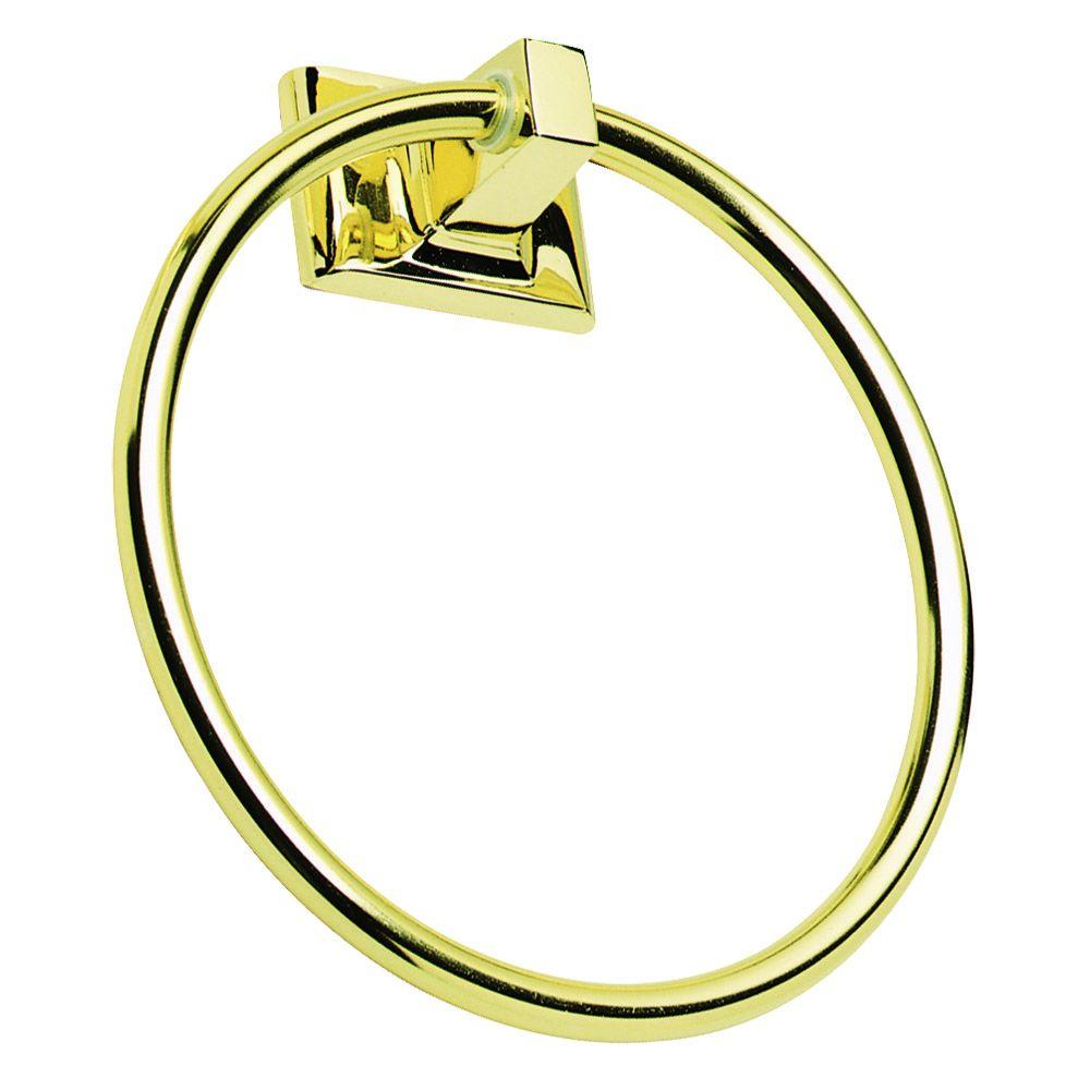 Design House Millbridge Towel Ring in Polished Brass533349 The Home