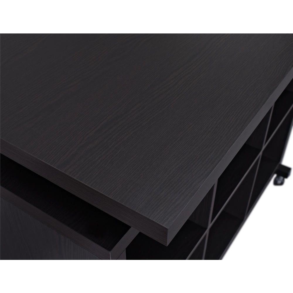 Altra Furniture Lincoln Espresso Standing Desk With Shelves