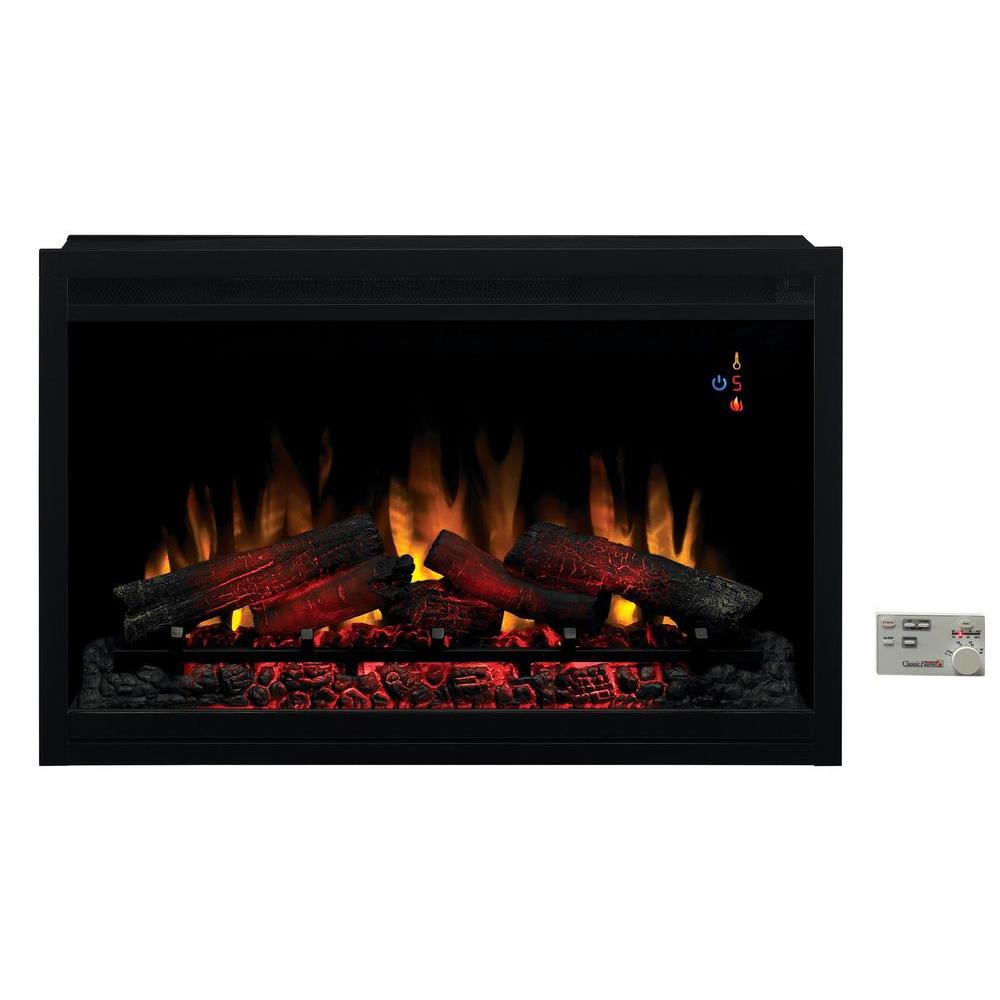 Spectrafire 36 In Traditional Built In Electric Fireplace Insert