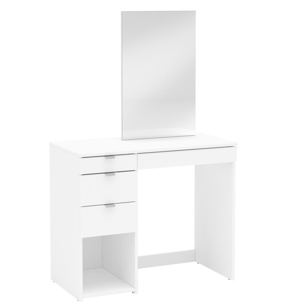 Chique Furniture Savannah White Vanity With Mirror 1904010001 The Home Depot