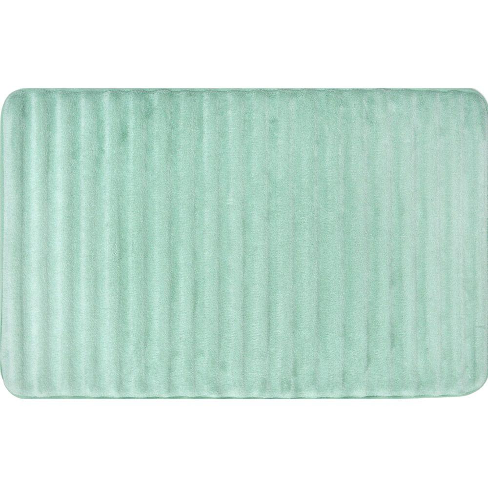 Home Dynamix Spa Retreat 3D Caribbean Blue 21 in. x 34 in. Memory Foam
