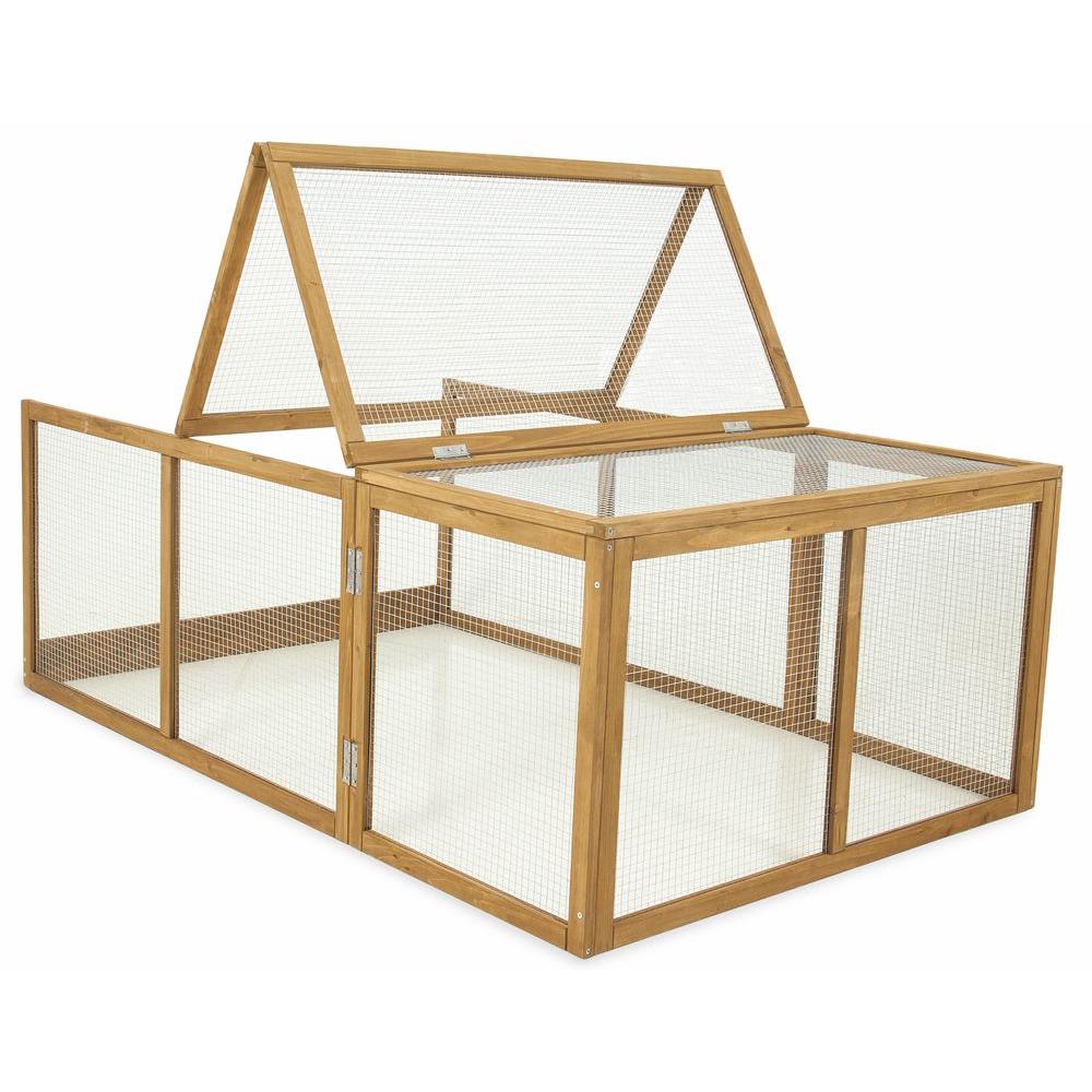 Aspen Pet 62.25 in. x 41 in. x 23 in. Chicken Fort Run-22610133 - The ...