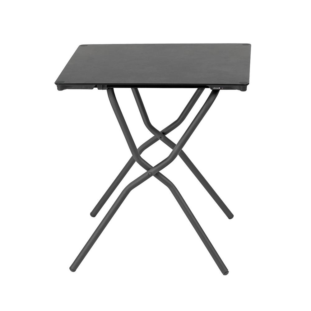 Lafuma Furniture Anytime Series Metal Frame With Square Top Outdoor Bistro Table