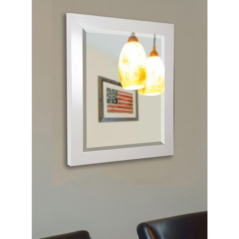 White Mirrors Home Decor The Depot Polished White Floor Wall Mirror