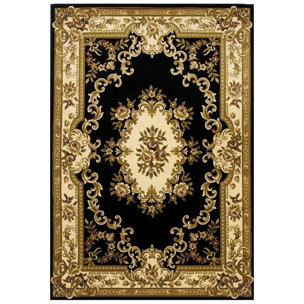 Kas Rugs Elegant Aubusson Black 3 Ft In X 4 11 Area Kas Rugs Elegant Aubusson Black 3 Ft In X 4 11