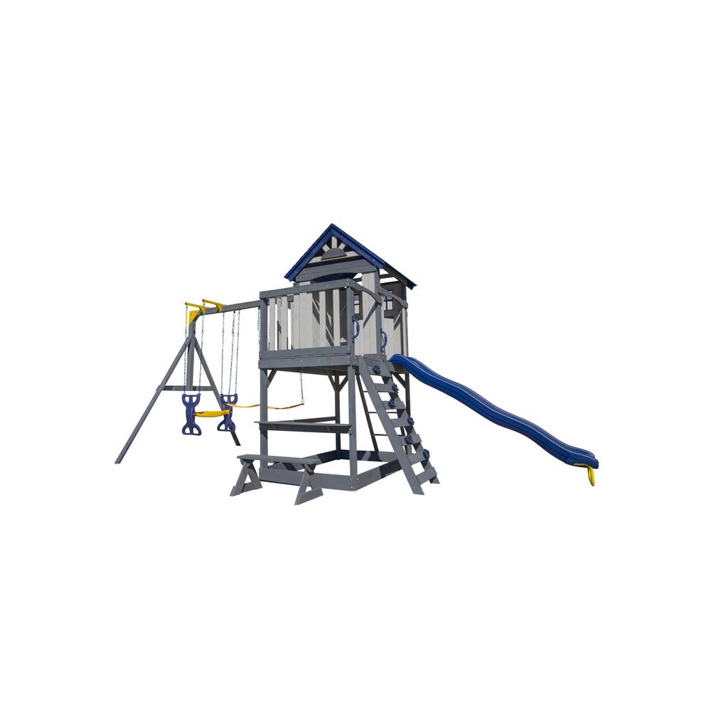 Sportspower Brookside Wooden Swing SetWP652 The Home Depot