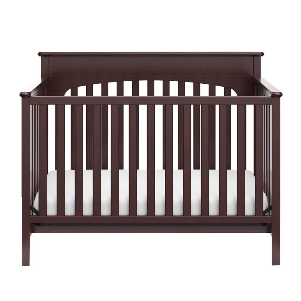 Graco Lauren Espresso 4in1 Convertible Crib 04530 369 The Home Depot