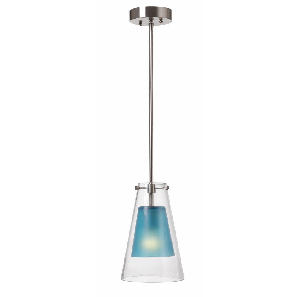 Kenroy Home Wolf 1-Light Steel Mini Pendant-93105BLU - The ...