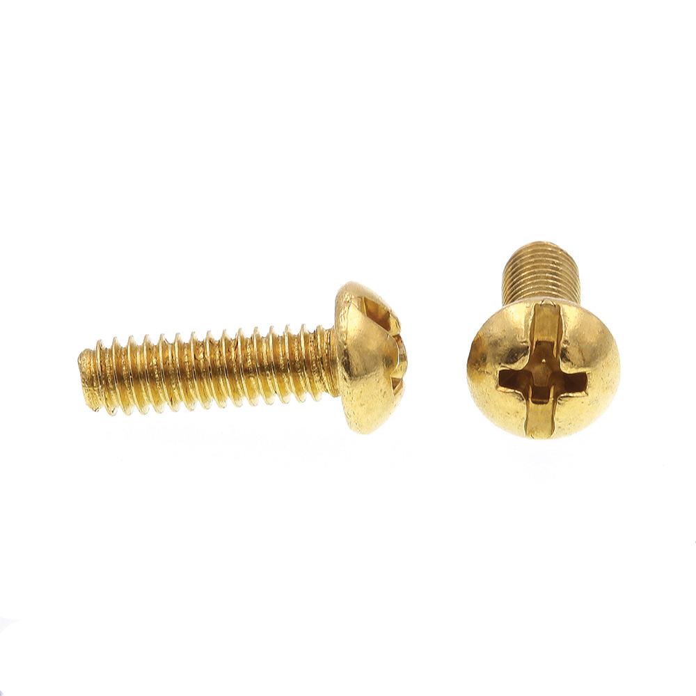 6-32 X 1//2 Slotted Round Machine Screw Brass Package Qty 100