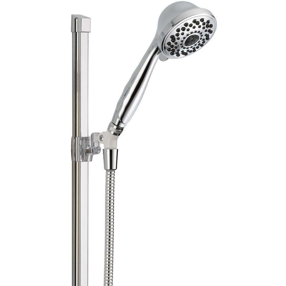Delta 7Spray Glide Rail Hand Shower in Chrome51751 The Home Depot
