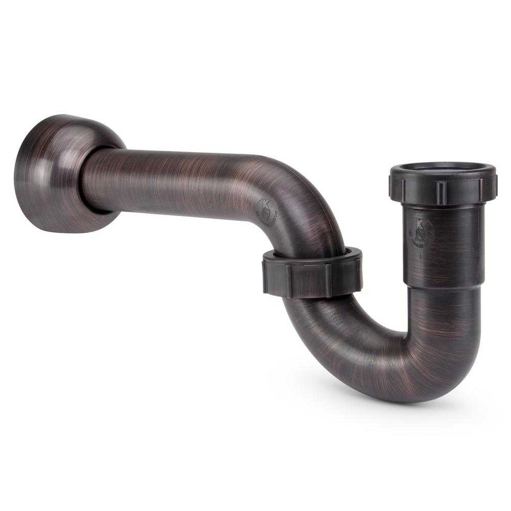 Keeney K400BRZ 1.5 x 1.25 in. Decorative ABS P-Trap, Oil Rubbed Bronze