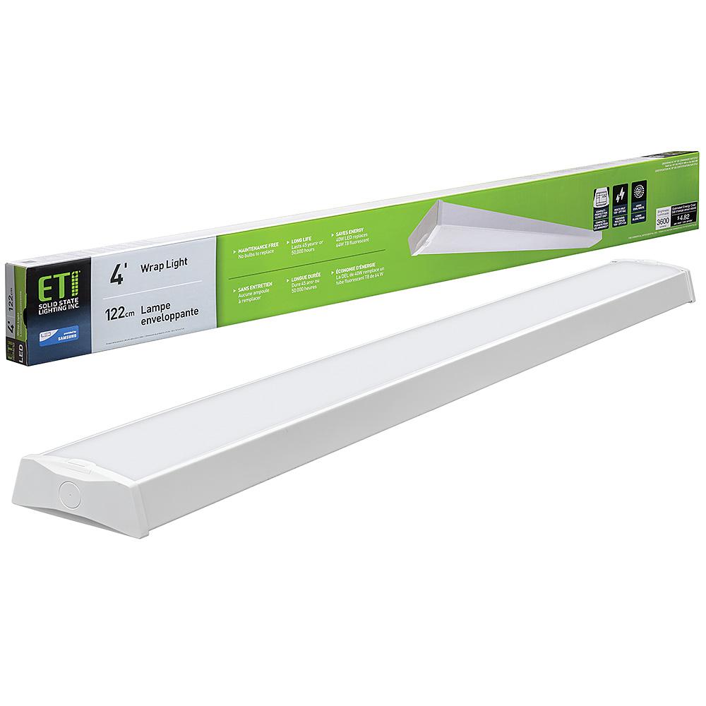 ETi 4 ft. 3600 Lumens Integrated LED White Wraparound Ceiling Light