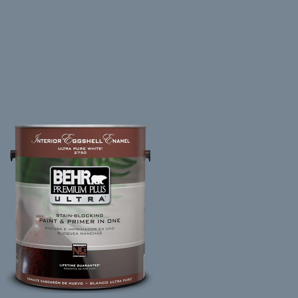 BEHR Premium Plus Ultra 1Gal. UL2305 Forever Denim Interior Eggshell