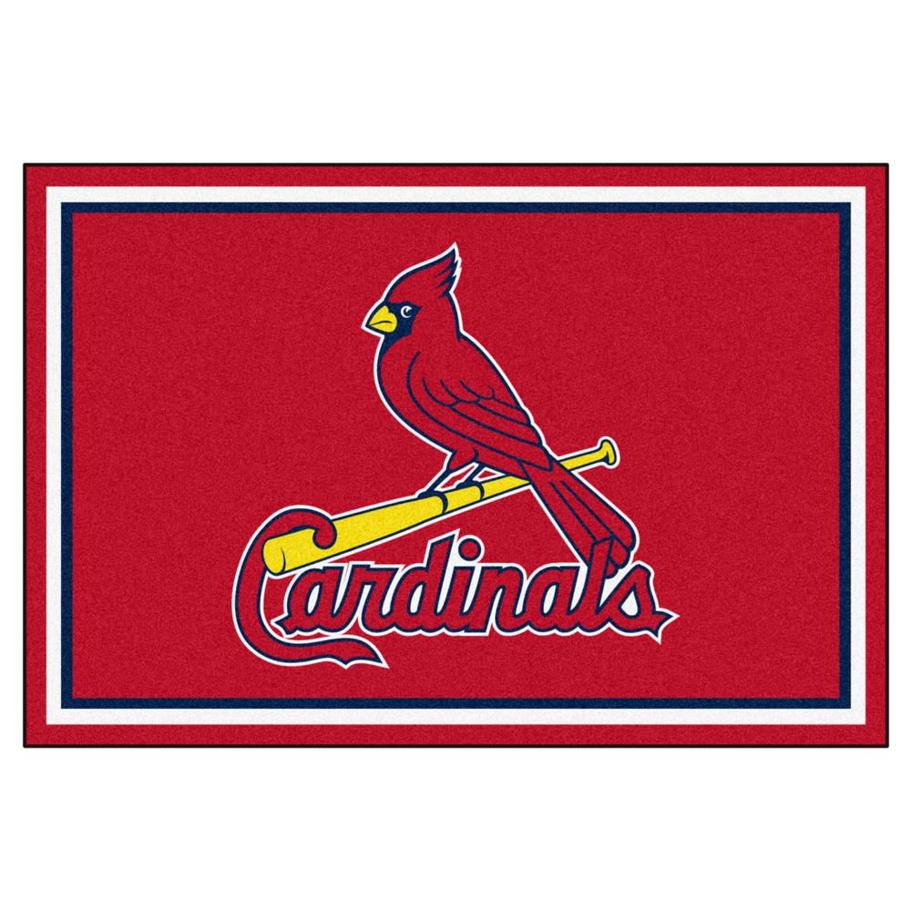 FANMATS St. Louis Cardinals 5 ft. x 8 ft. Area Rug-7086 - The Home Depot
