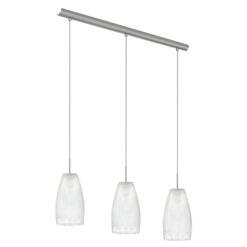 Island Chandeliers Lighting The Home Depot Crash 3 Light Matte Nickel Hanging Island