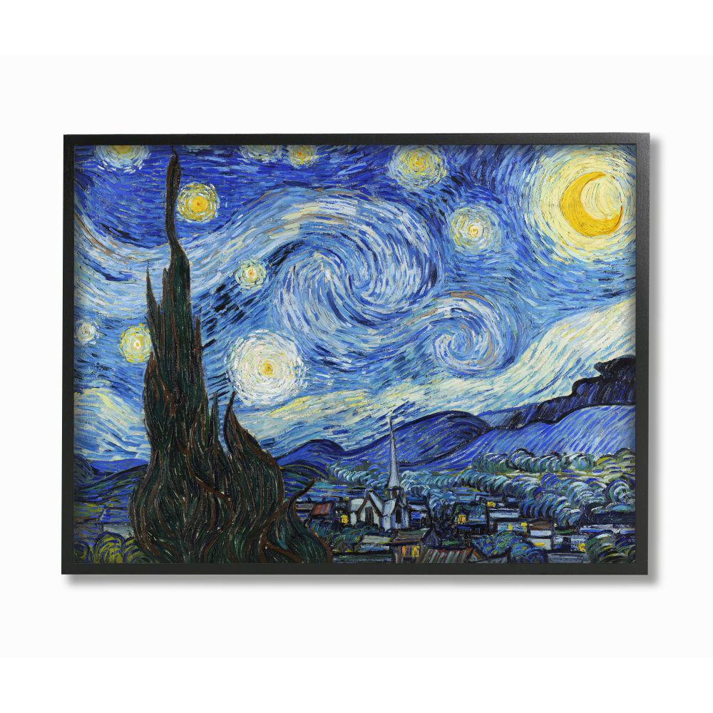 The Stupell Home Decor Collection 11 In X 14 In Van Gogh Starry