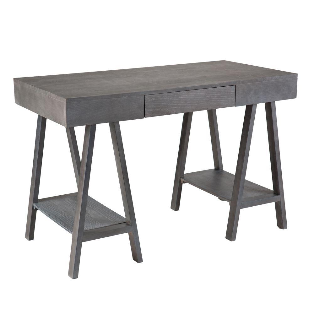 Southern Enterprises Lucilla Gray Wash Desk Hd865652 The Home Depot Lucilla Gray Wash Desk