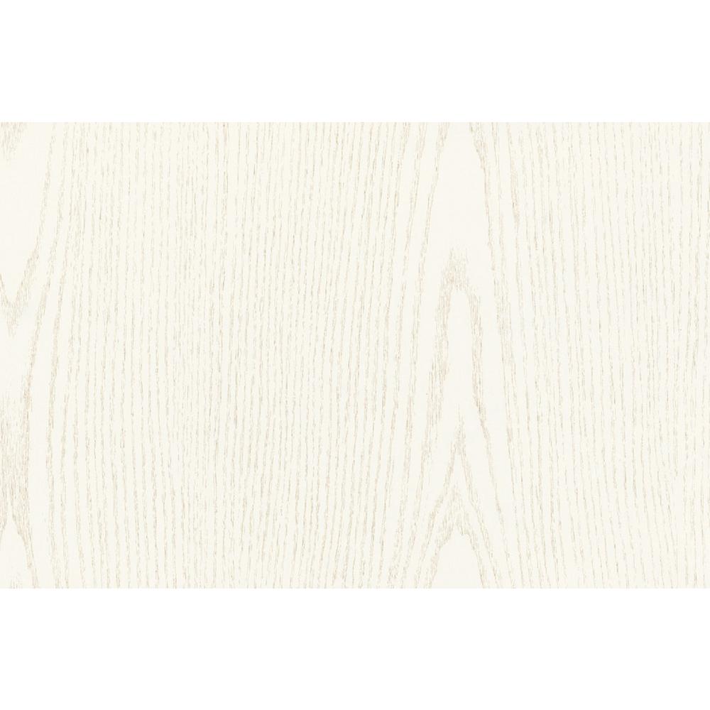 d-c-fix 26 in. x 78 in. Pearlwood Self-adhesive Vinyl Film for Furniture and Door Renovation/Decoration, Light woodgrain