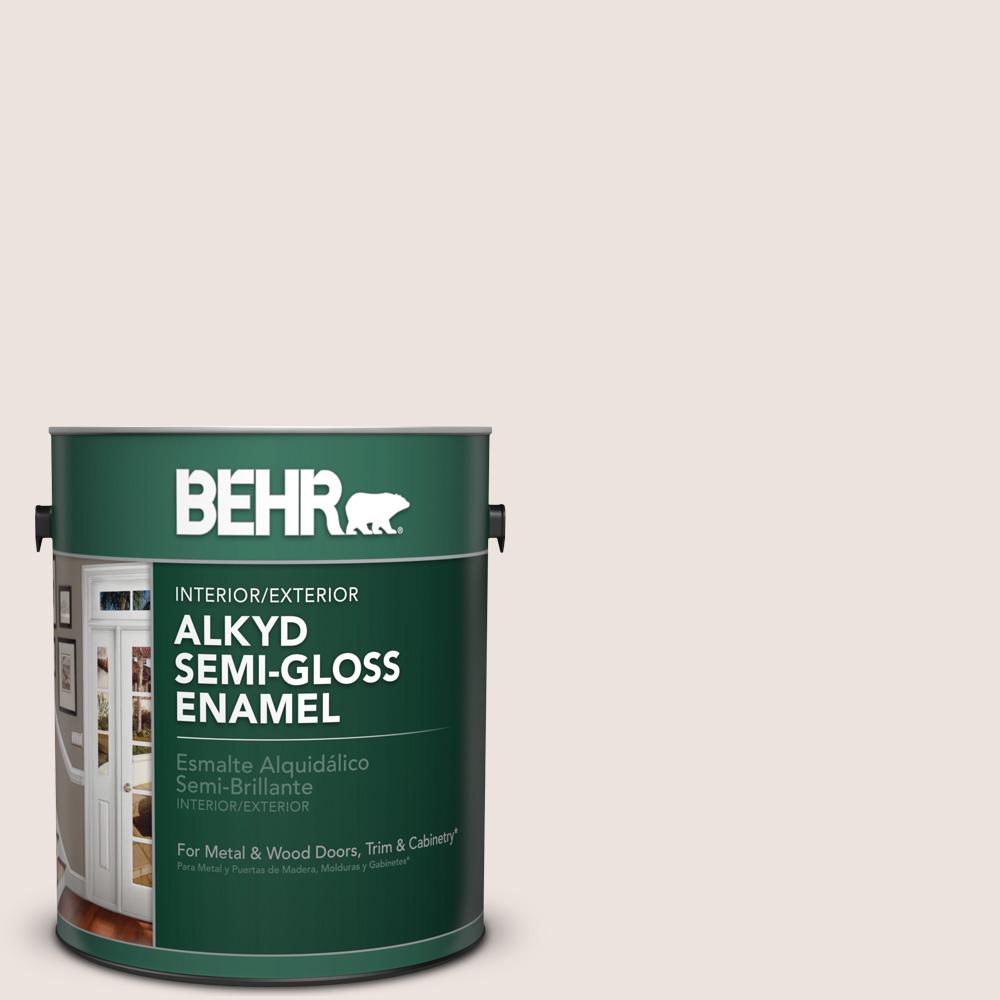 BEHR 1 gal. RDW7 Cave Pearl SemiGloss Enamel Alkyd