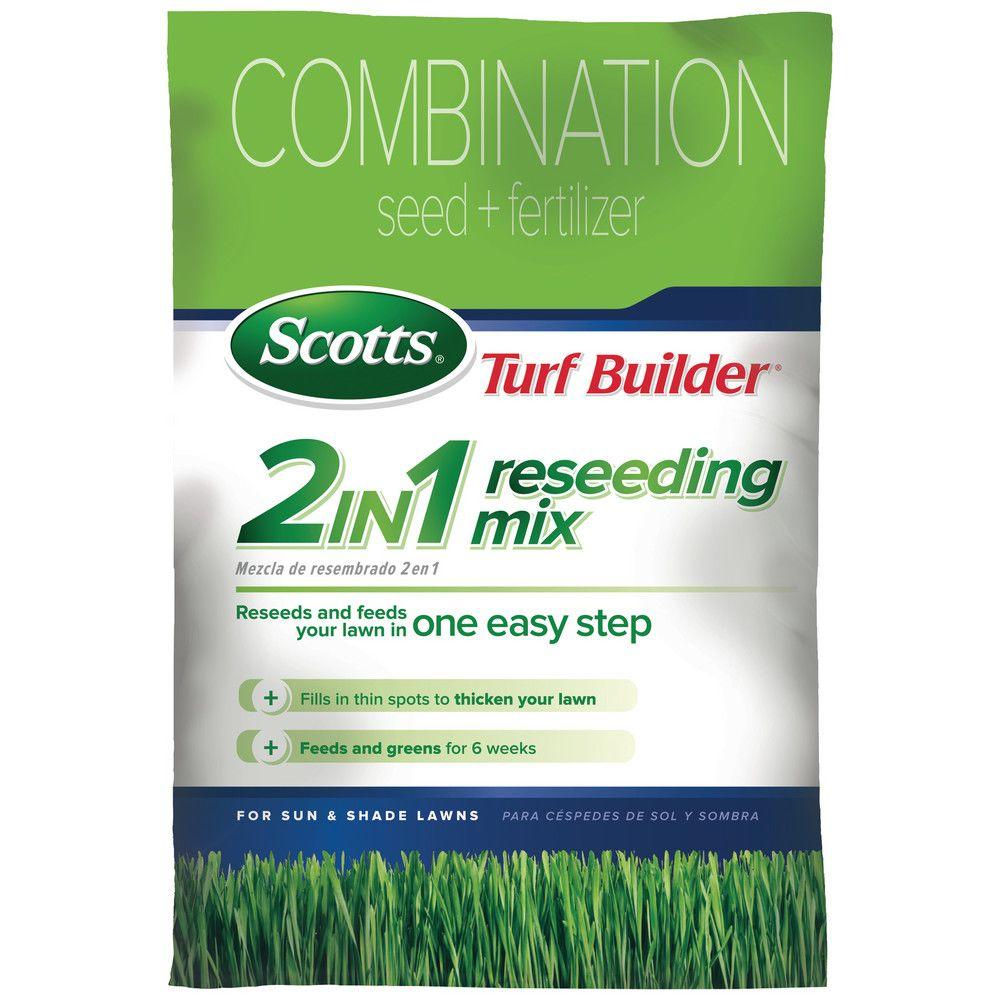 Scotts 22 Lb Turf Builder 2 in 1 Sun And Shade Reseeding Grass Mix 