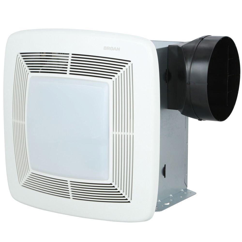 Broan QTX Series Very Quiet 110 CFM Ceiling Exhaust Bath Fan with Light