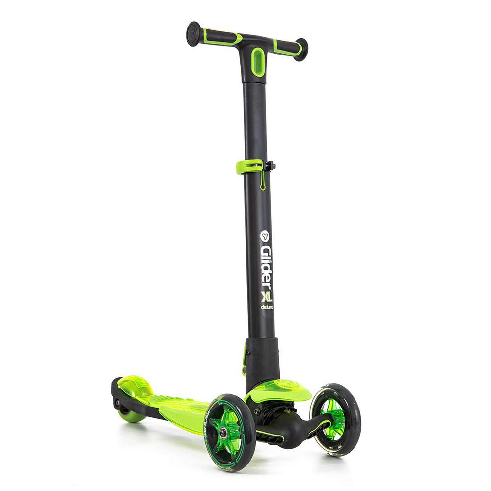 UPC 816661020642 product image for Yvolution Glider Deluxe Adjustable 3 Wheeled Scooter XL Age 3 to 8, Green | upcitemdb.com