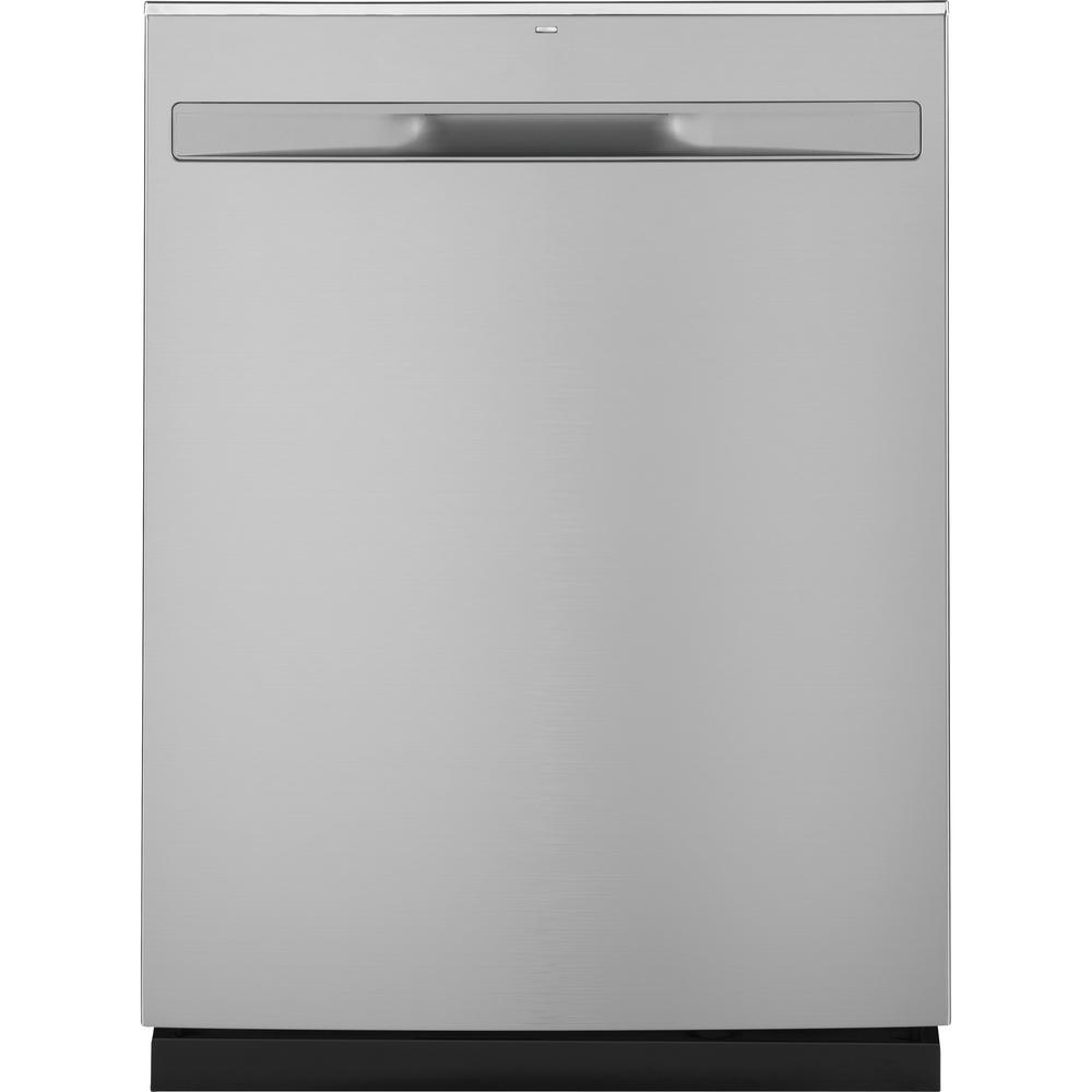 GE 24 in. Top Control Built-In Tall Tub Dishwasher in Stainless Steel with Steam Prewash, 50 dBA