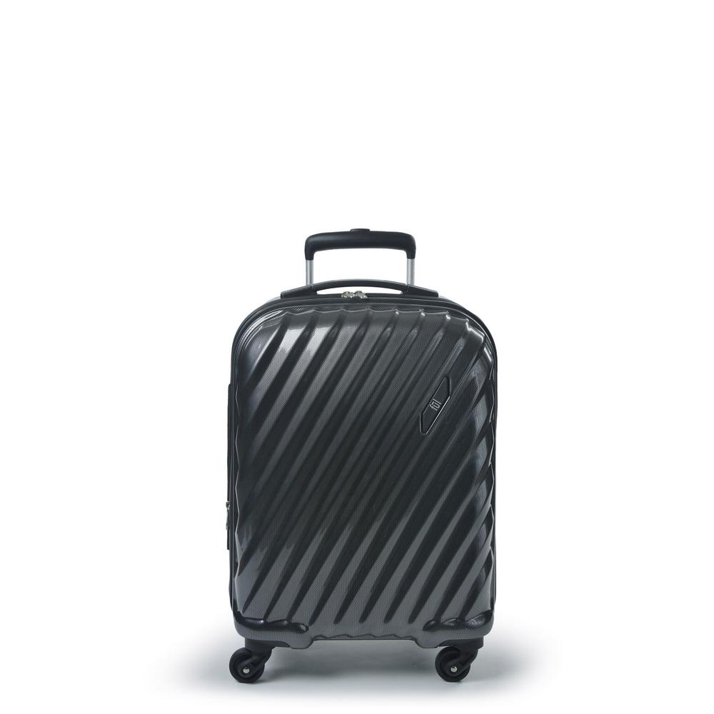 silver hard suitcase