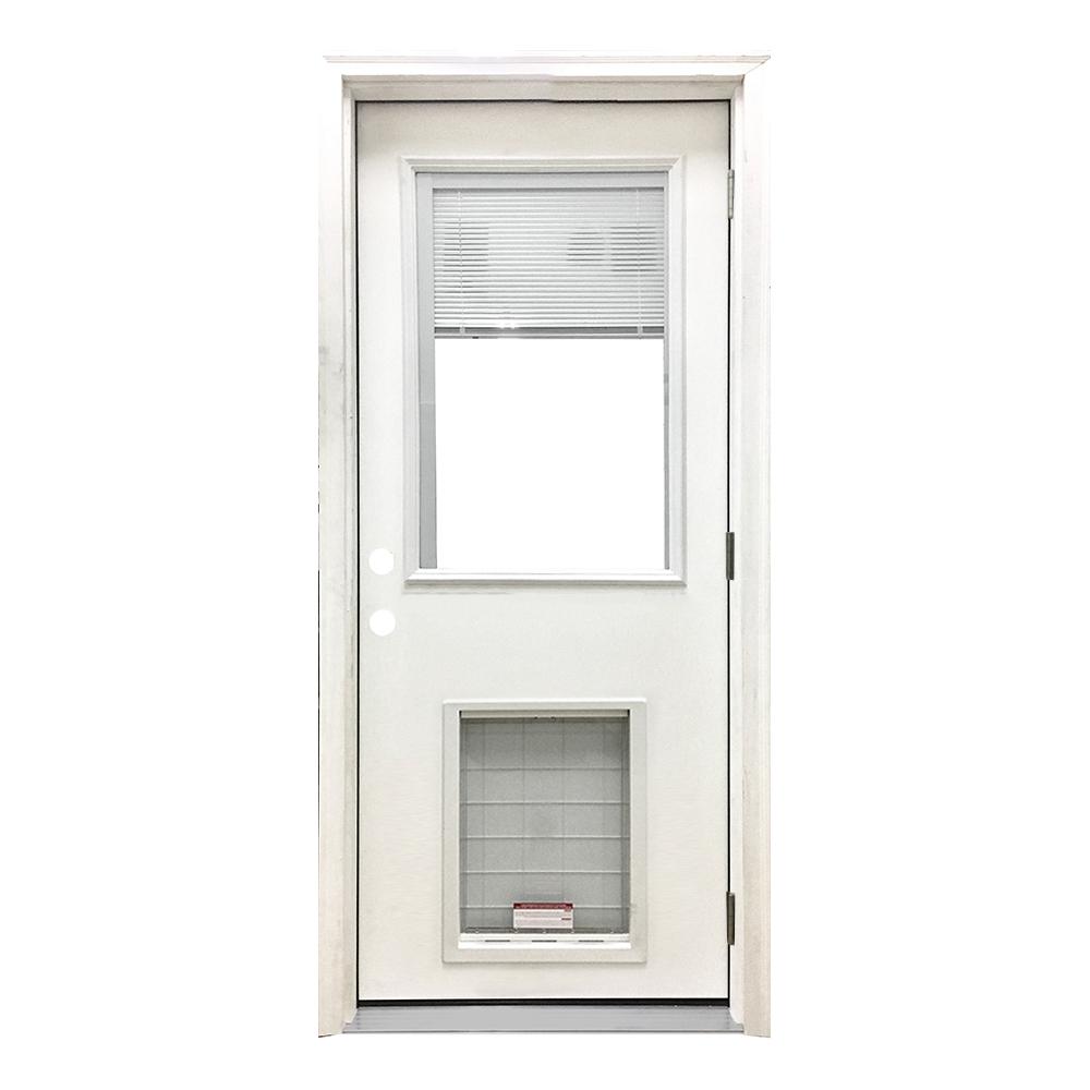 Steves Sons 32 In X 80 In Classic Clear Mini Blind Lhos White