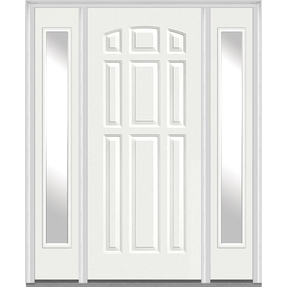 MMI Door 68.5 In. X 81.75 In. 9-Panel Painted Fiberglass Smooth ...