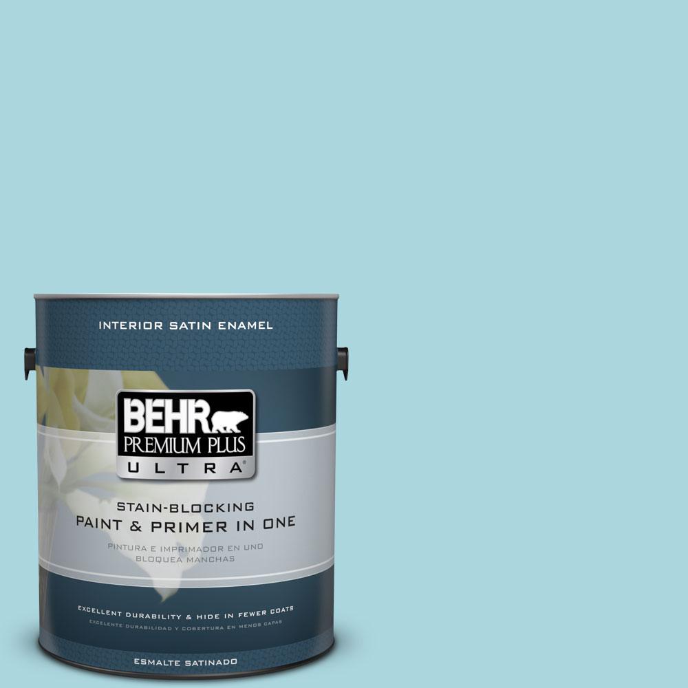 BEHR Premium Plus Ultra 1 gal. UL24022 Signature Blue Satin Enamel