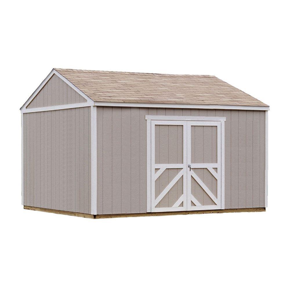 Handy Home Products Columbia 12 Ft X 16 Ft Wood Storage Building