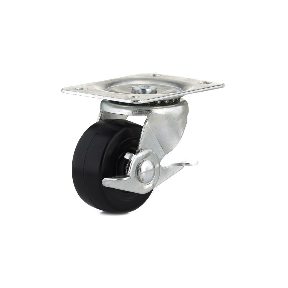 Richelieu Hardware 2 1 In General Duty Rubber Swivel Caster With Richelieu Hardware 2 1 In General Duty Rubber Swivel Caster With