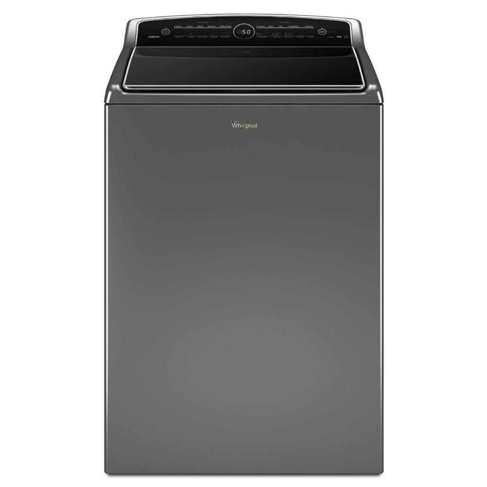 Whirlpool 5.3 Cu. Ft. High-Efficiency Chrome Shadow Top Load Washing ...