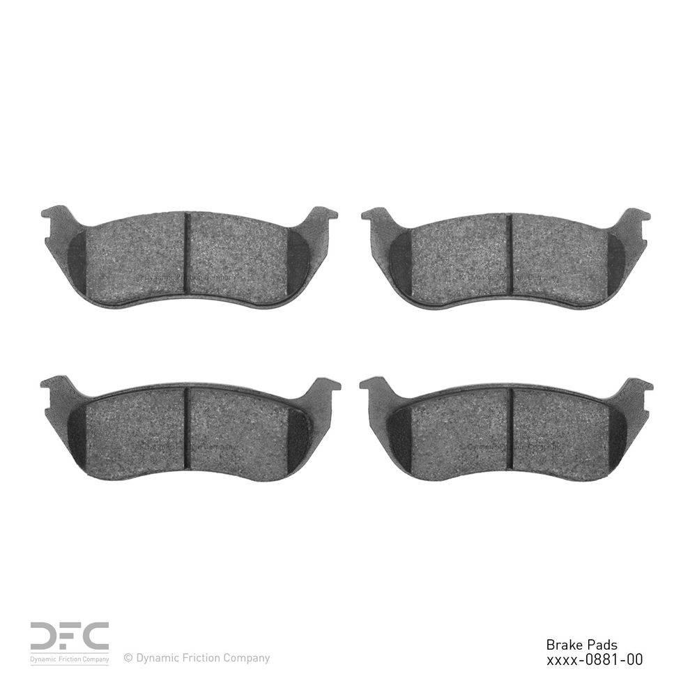 Dynamic Friction Company Dfc 5000 Advanced Brake Pads Ceramic 2002 2005 Ford Explorer V6 V8 1551 0881 00 The Home Depot