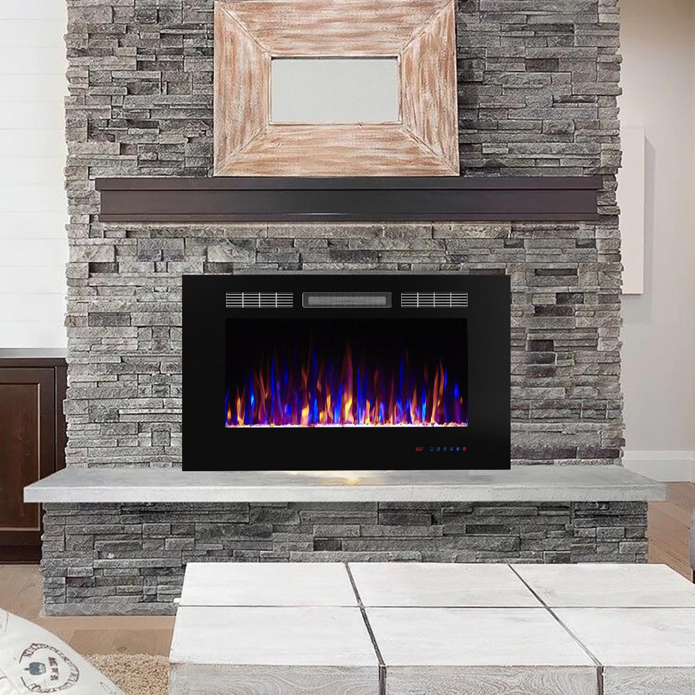 Boyel Living 36 In 400 Sq Ft Electric Fireplace Insert Vl Ef36 The Home Depot - Electric Fireplace Insert For Existing Menards Boyel Living 36 In 400 Sq Ft Electric Fireplace Insert Vl Ef36 The Home Depot - Electric Fireplace Insert For Existing Menards