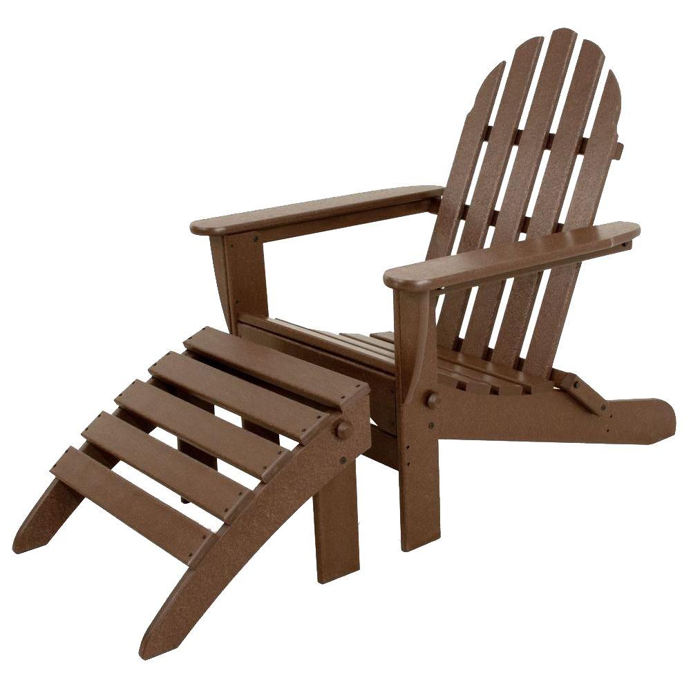 UPC 845748059367 product image for Ivy Terrace Classics Mahogany 2-Piece Folding Plastic Adirondack Chair | upcitemdb.com