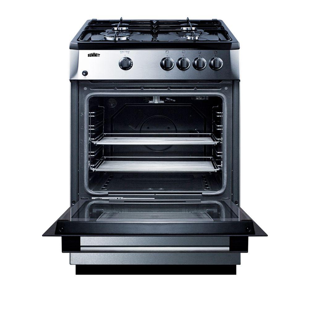 Summit Liance 24 In 2 7 Cu Ft Slide Gas Range 2 7 Cu Ft Slide In Gas Range