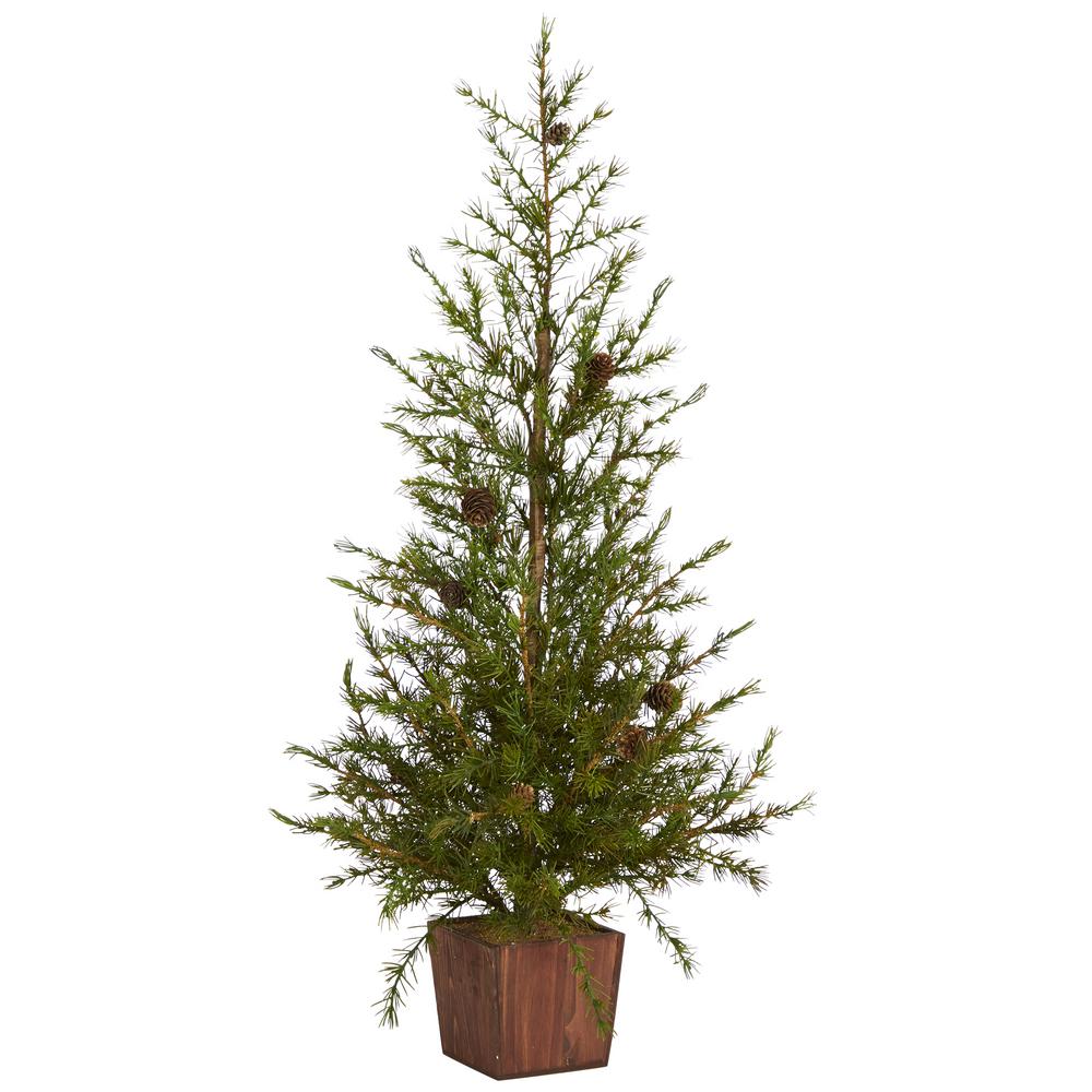 Nearly Natural 3 ft. Alpine Natural Look Artificial Christmas Tree in
