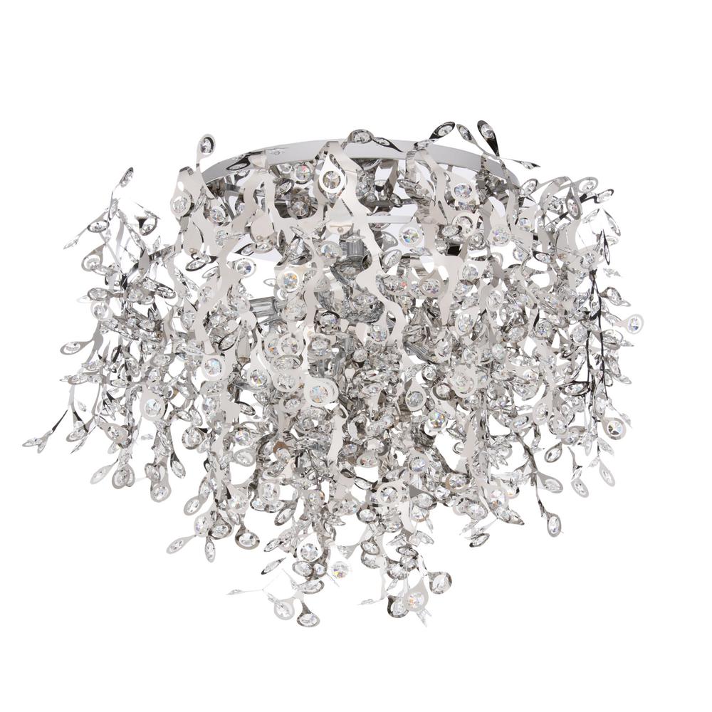 Maxim Lighting Comet 7 Light Polished Chrome Flush Mount 7 Light Polished Chrome Flush Mount