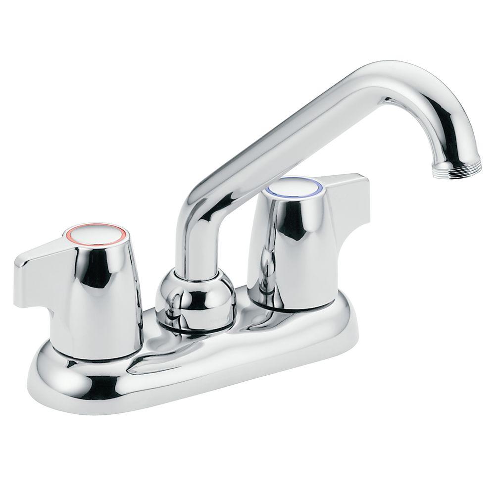 Moen Chateau 4 In Centerset 2 Handle Utility Faucet In Chrome