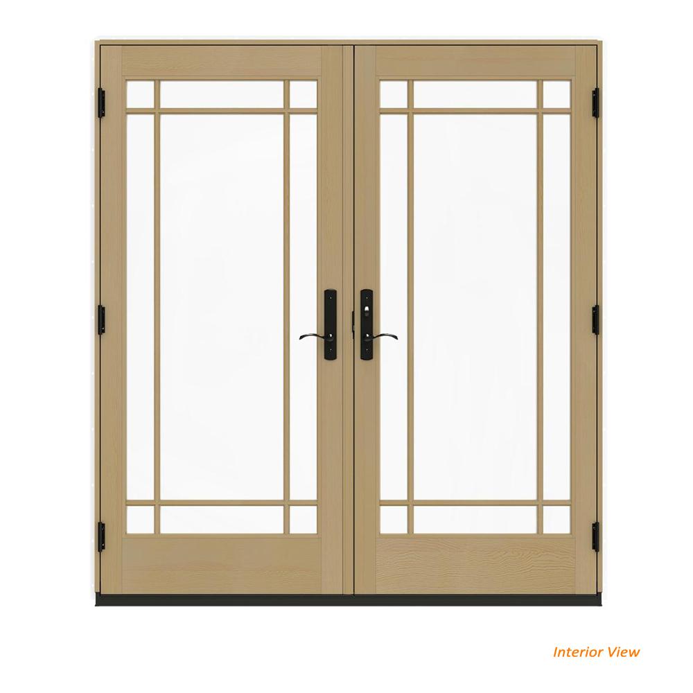 Jeld Wen 72 In X 80 W 4500 Contemporary White Clad Wood Left Jeld Wen 72 In X 80 W 4500 Contemporary White Clad