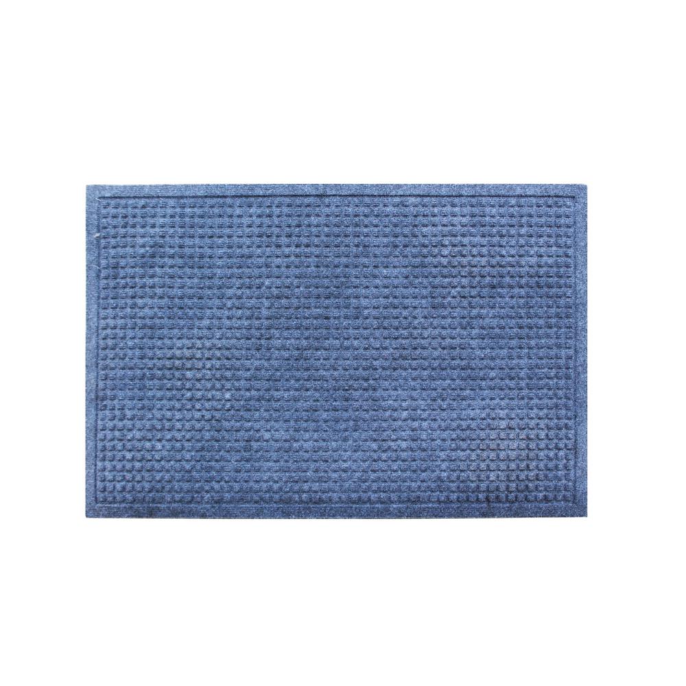 A1HC Matrix Medium Grey 24 in. x 36 in.EcoPoly Entrance Mats with AntiSlip Fabric Finish and