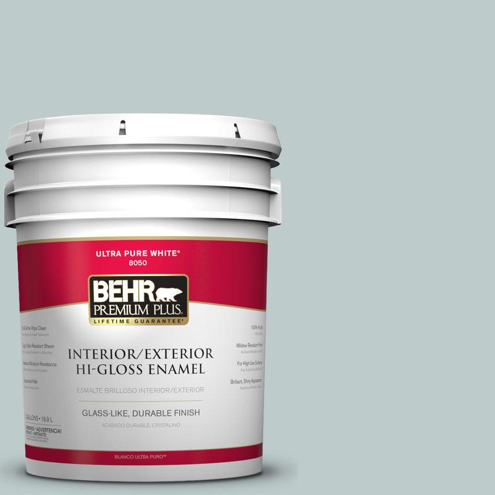 BEHR Premium Plus 5 gal. N4402 Urban Raincoat HiGloss Enamel