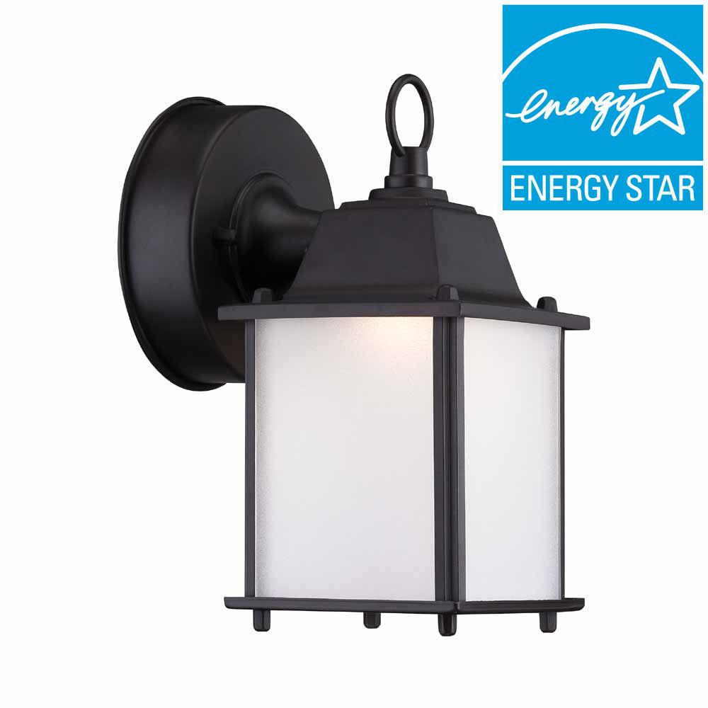 Hampton Bay Satin Bronze Outdoor LED Wall LanternHB700334 The Home