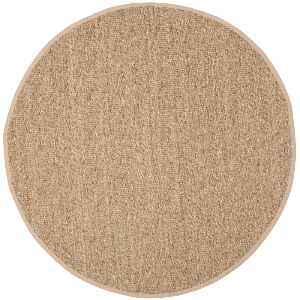 Safavieh Natural Fiber Beige/Beige 6 ft. x 6 ft. Round Area RugNF115A