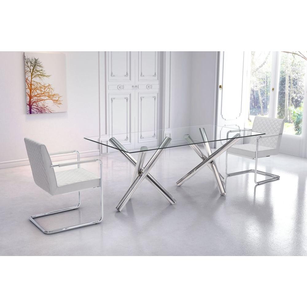 Modern Best Rated Gl Kitchen Dining Tables Stant Chrome Dining Table