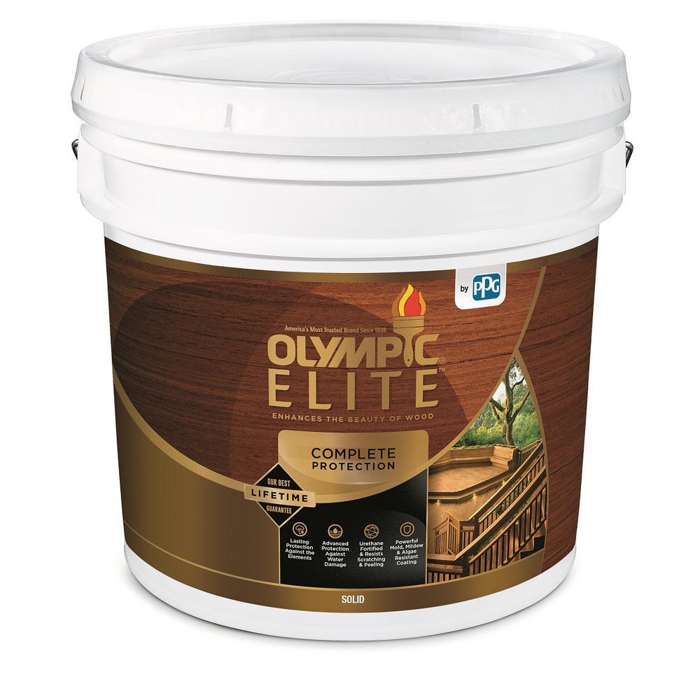 Olympic Elite 3 gal. Base 1 Solid Advanced Exterior Stain and Sealant
