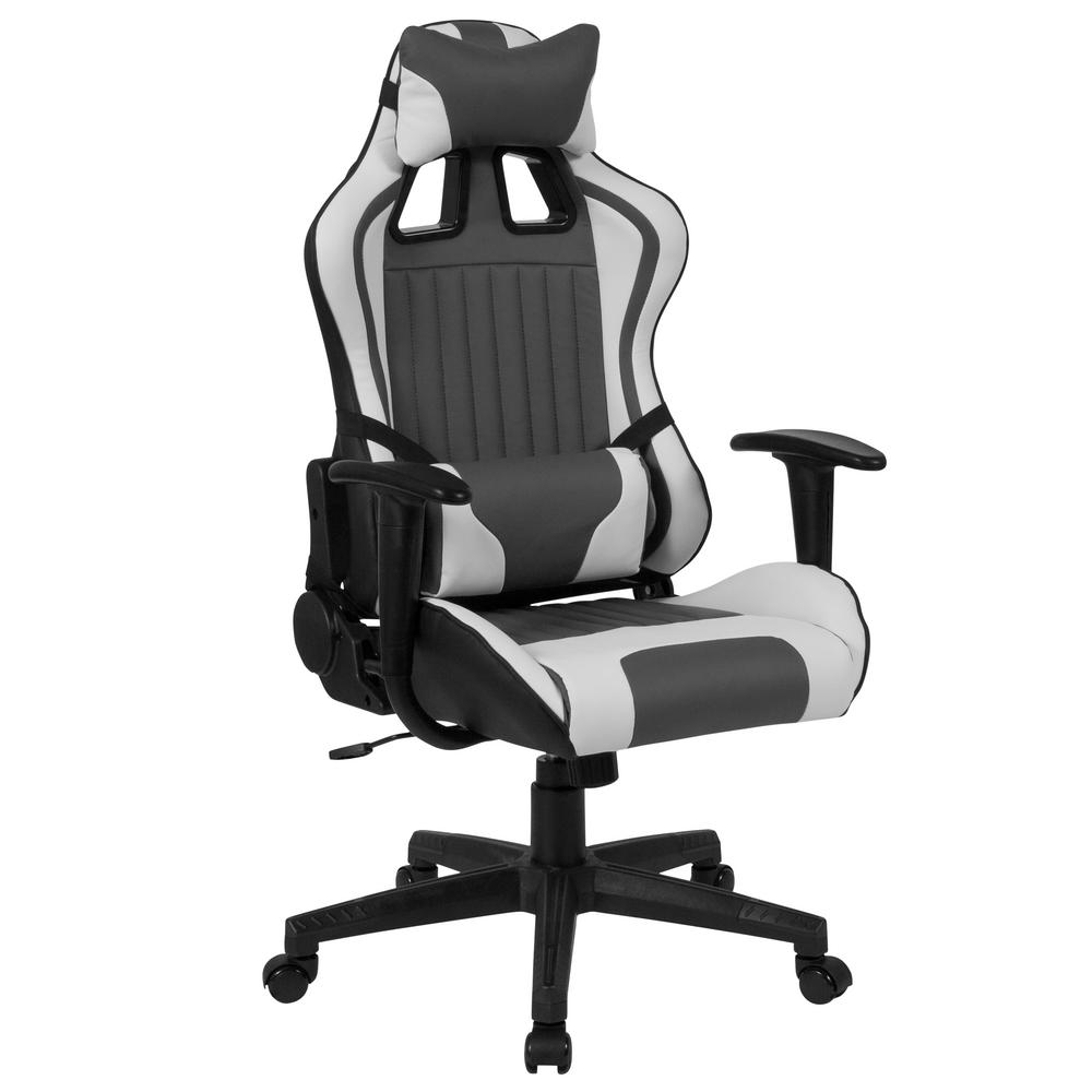Flash Furniture Gray And White Office Desk Chair Chcx1063h The Flash Furniture Gray And White Office